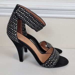 Jeffrey Campbell Elegant Black Studded Women's Size 7.5 Heels